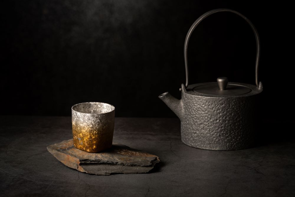 鈦造|方形小鈦杯|浮生若夢|方寸系列【金】| 120ml