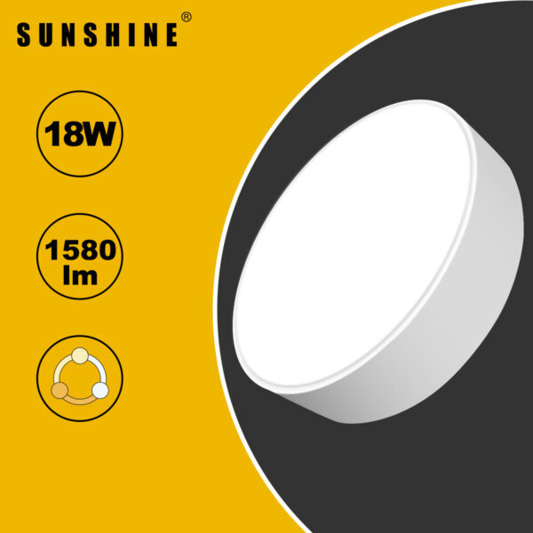 [LCDLF] LED薄邊明裝筒燈預設三色溫30K/40K/65K 12W/18W/24W/36W