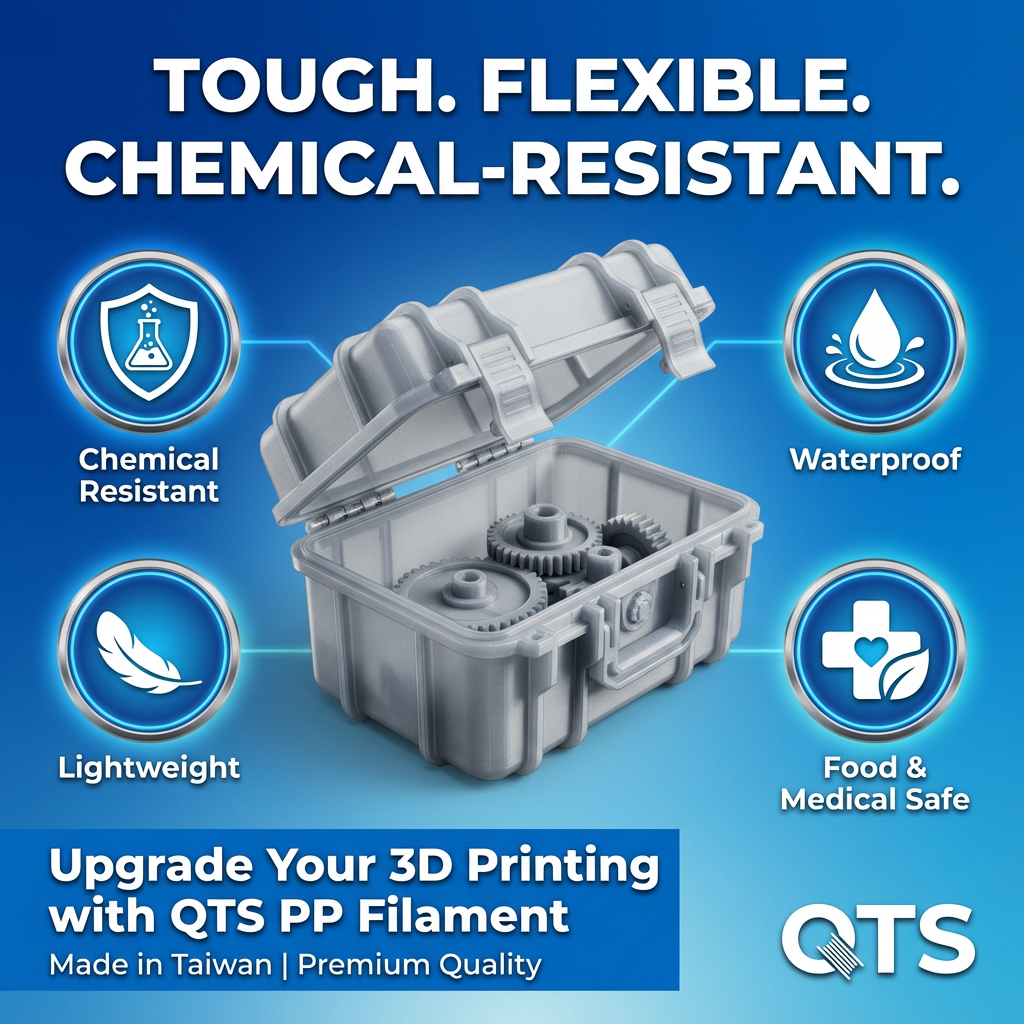 QTS PP Filament - Chemical Resistant & Lightweight | Engineering Material