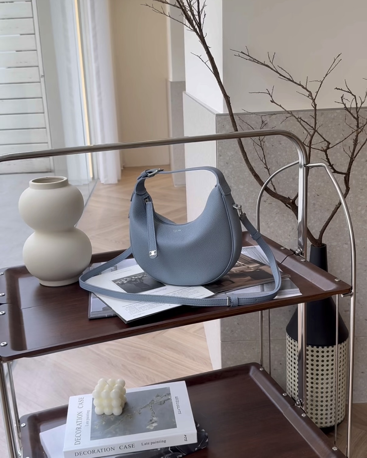 CELINE｜TEEN LULU 腋下包 寶寶藍