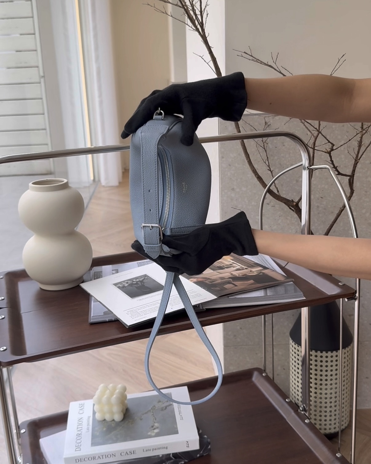 CELINE｜TEEN LULU 腋下包 寶寶藍