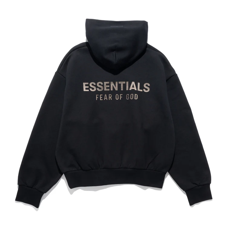 <現貨> ESSENTIALS  FW25  金屬 字體 LOGO 帽T 192SP2520 黑50F 淺灰52F