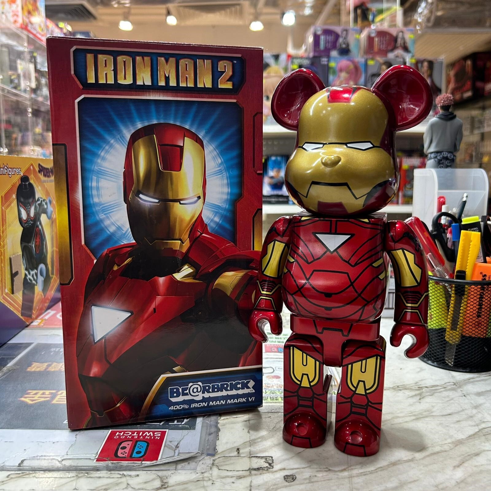 Medicom Toy Be@rbrick Iron Man Mark VI 400% (開封品,介意者請勿下單,不設退換)