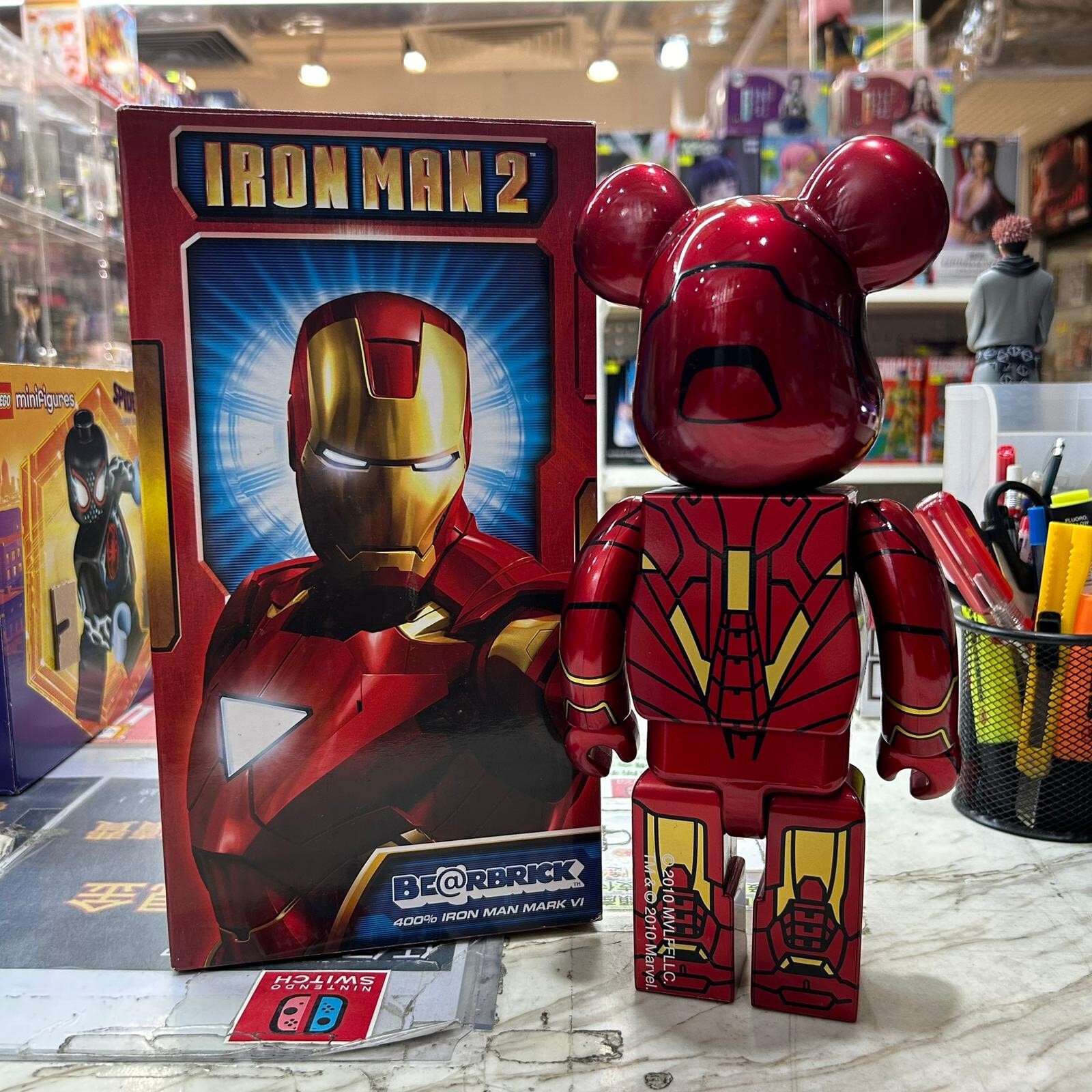 Medicom Toy Be@rbrick Iron Man Mark VI 400% (開封品,介意者請勿下單,不設退換)