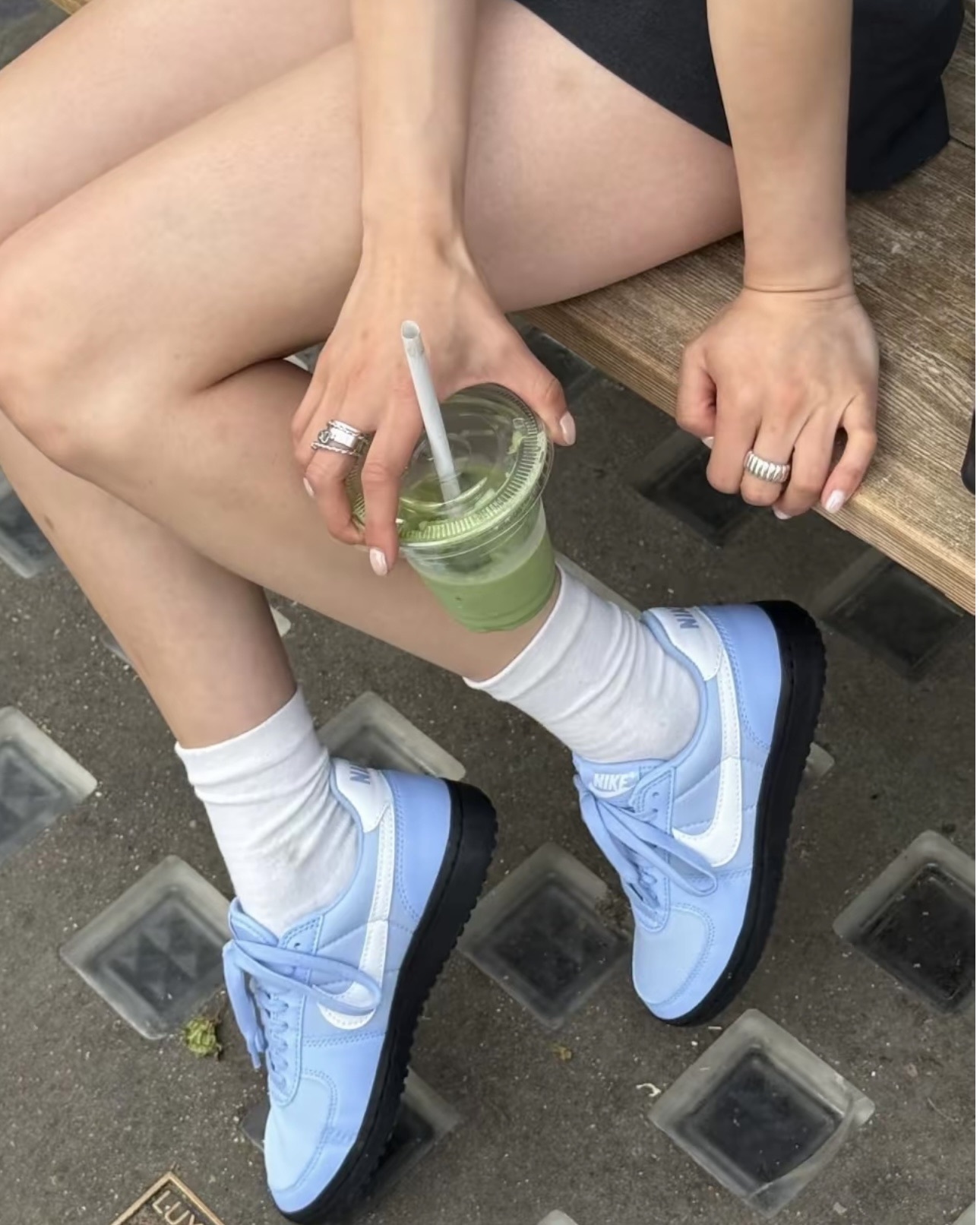 #代購  Nike Wmns Field General  復古 德訓鞋 焦糖底 FZ5593-400 藍