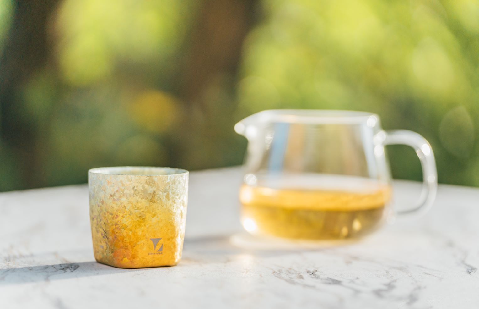 鈦造|方形小鈦杯|浮生若夢|方寸系列【霞】| 120ml