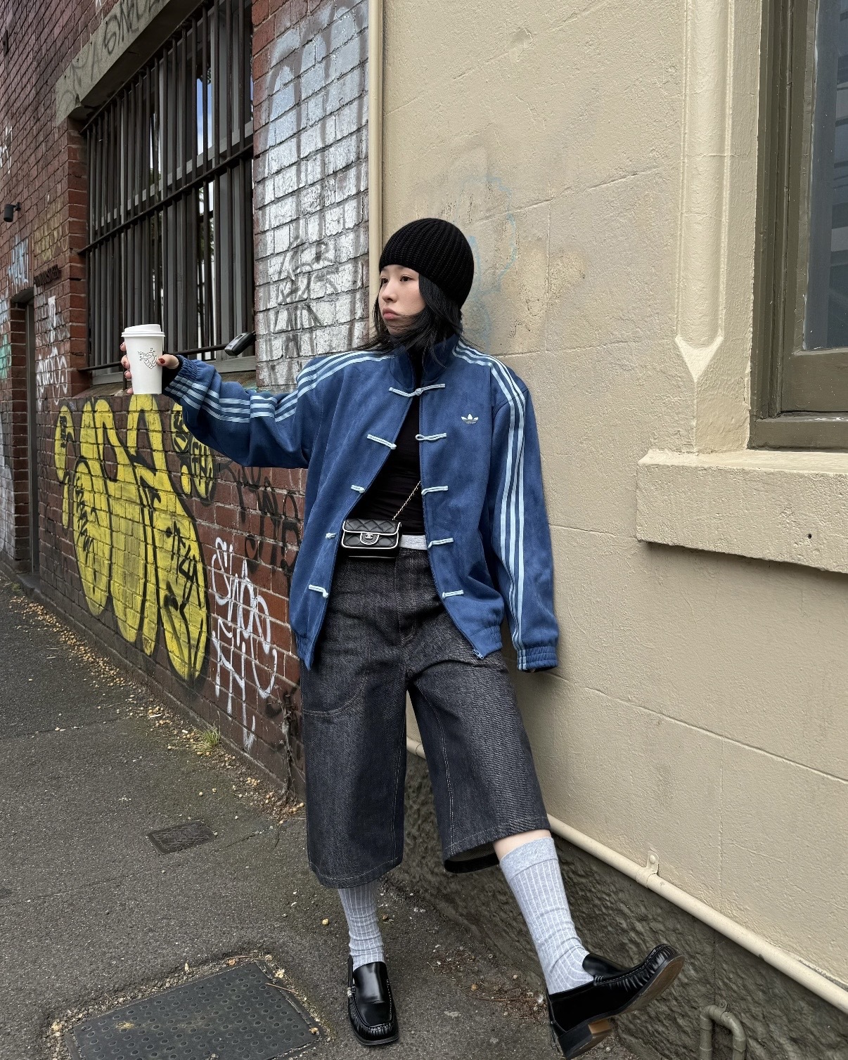 ADIDAS ORIGINALS CTT 3.1 SOFT 新中式 唐裝外套 立領 扭結扣 寶藍 男女 KT3850 / 預購