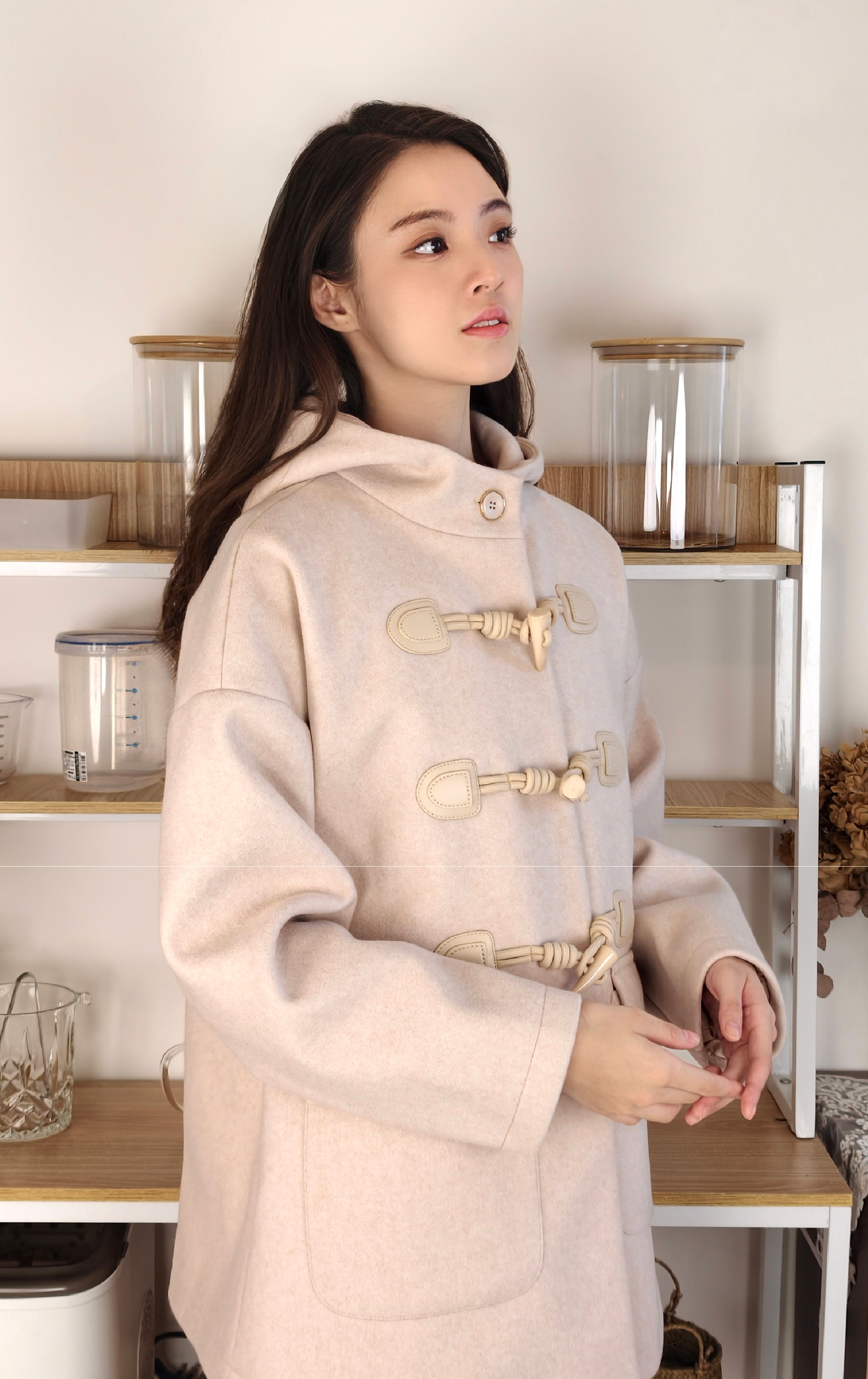 牛角鈕大褸 JK0922