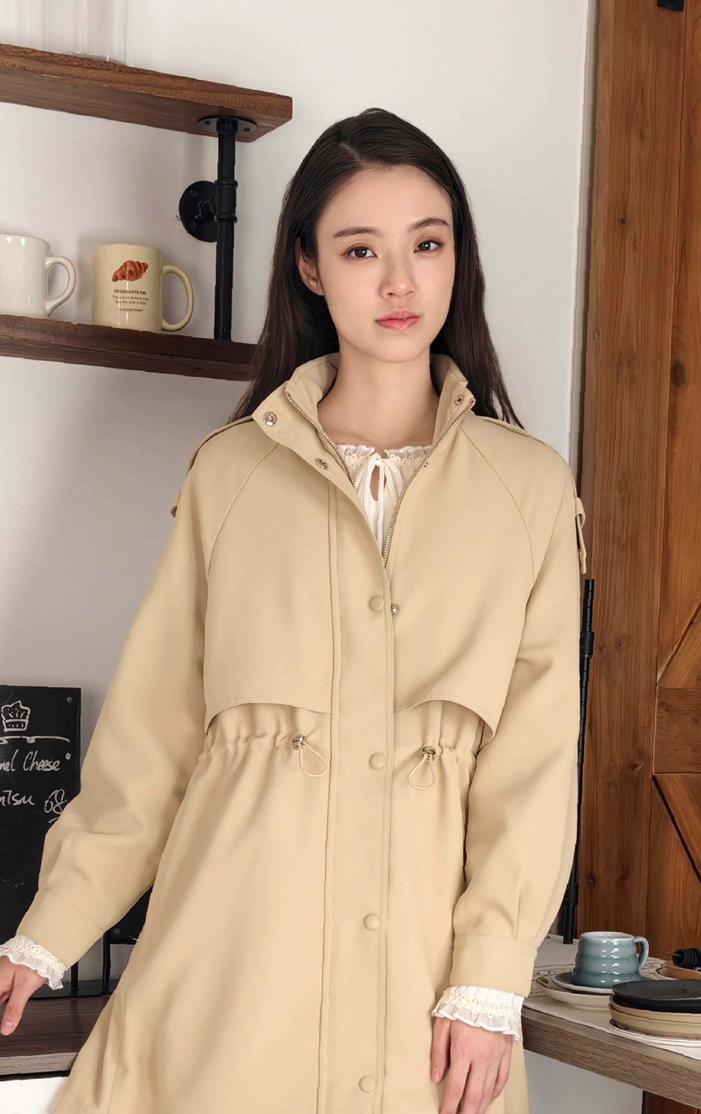 企領束繩外套 JK0929