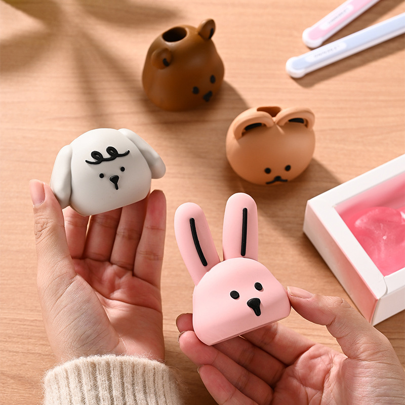 《6492》可愛動物造型硅膠牙刷架