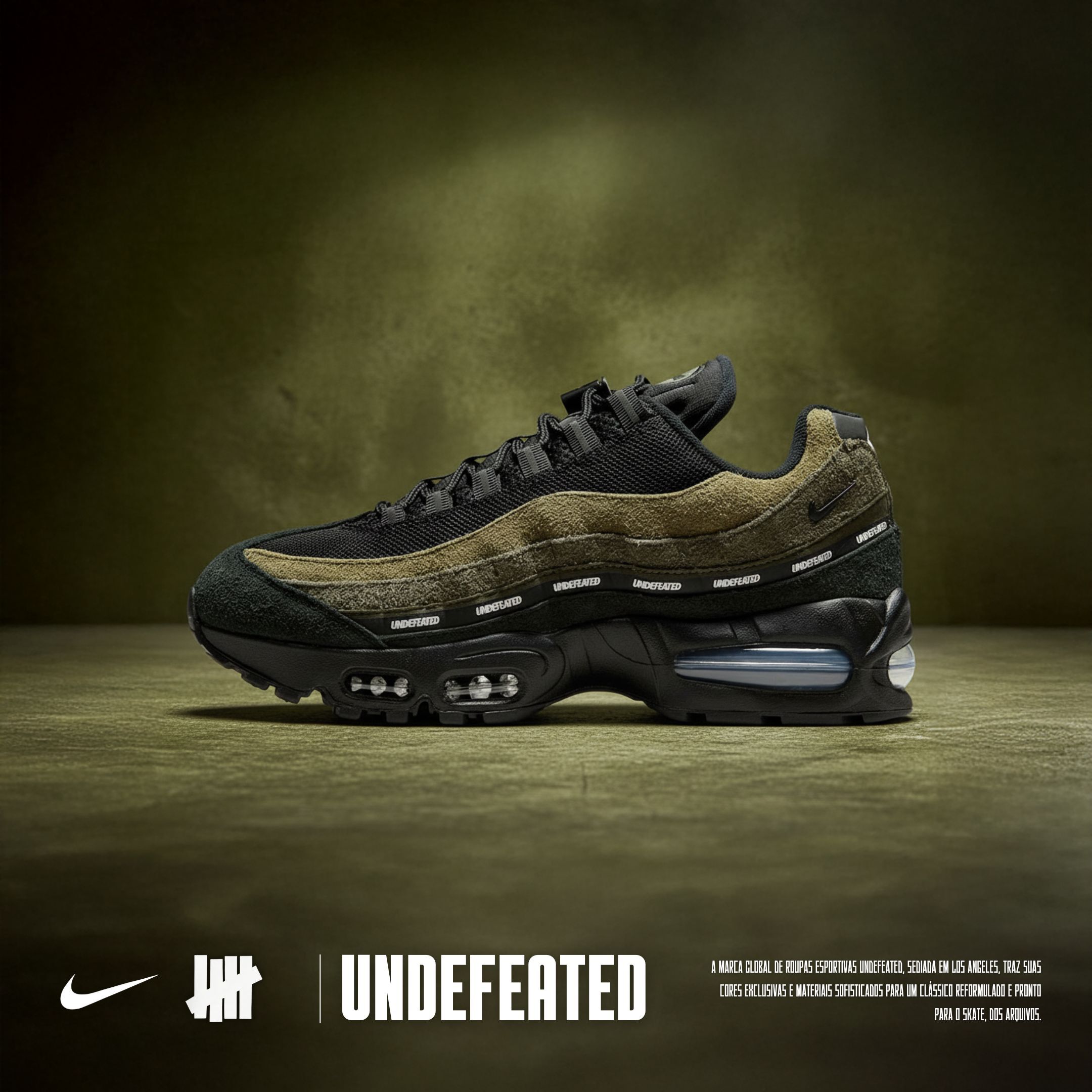 NICEDAY 代購 UNDEFEATED x Nike Air Max 95 軍綠 深綠 綠 黑綠 聯名 IB4523-200