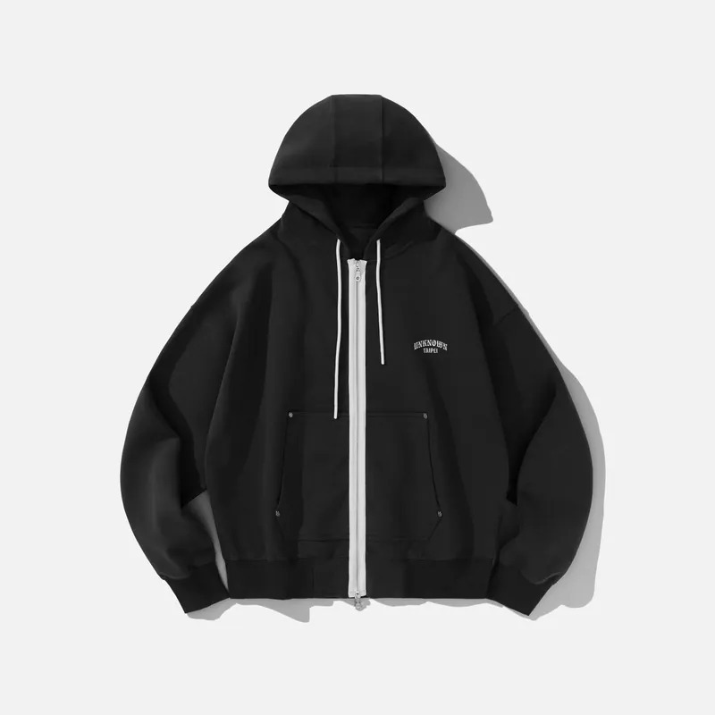 未知領域 CW1887 XS LOGO Zip Hoodie