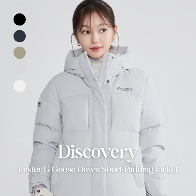【代購】Discovery 女性 Lester G Goose Down Short Padding 鵝絨短版羽絨外套 – 俐落修身・高保暖日常款
