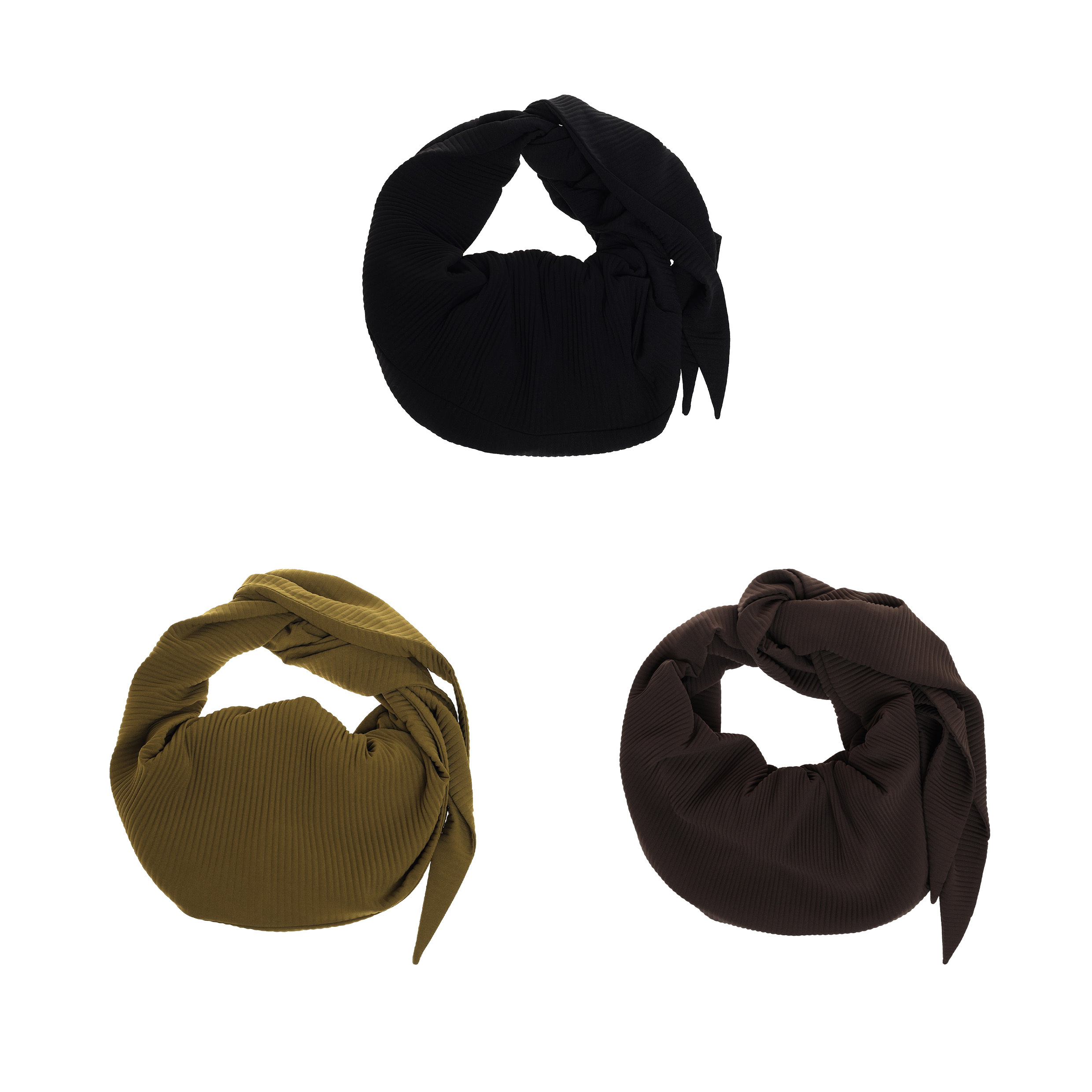 6cRAyon Pleated Adjustable Multi-Function Hobo Bag