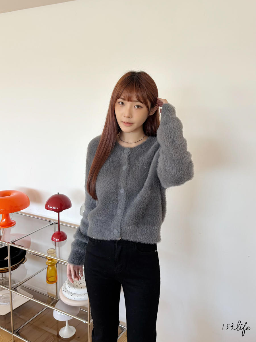 |現貨|水貂毛包釦上衣(3色)