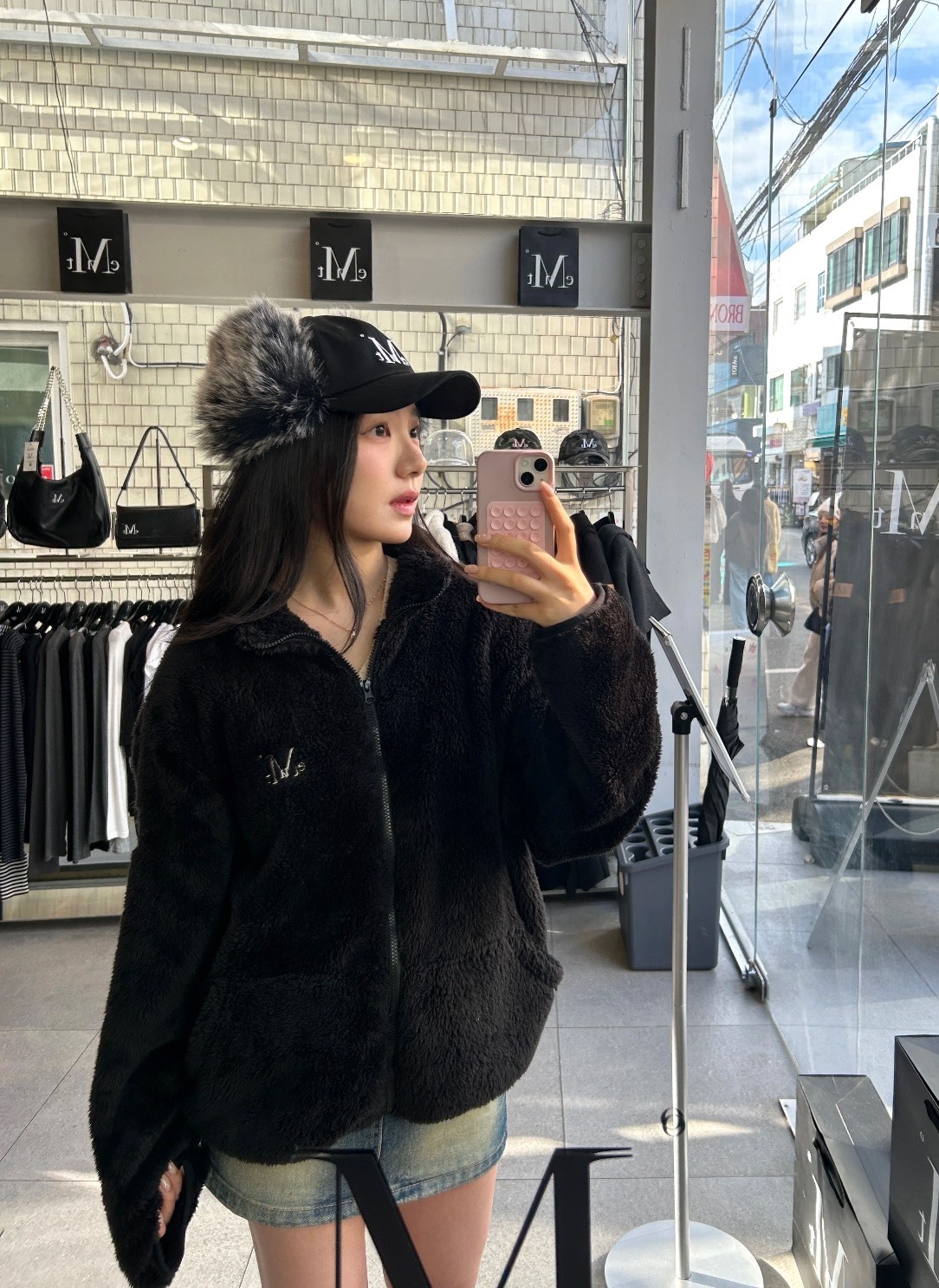 🇰🇷Mucent 毛絨棒球帽