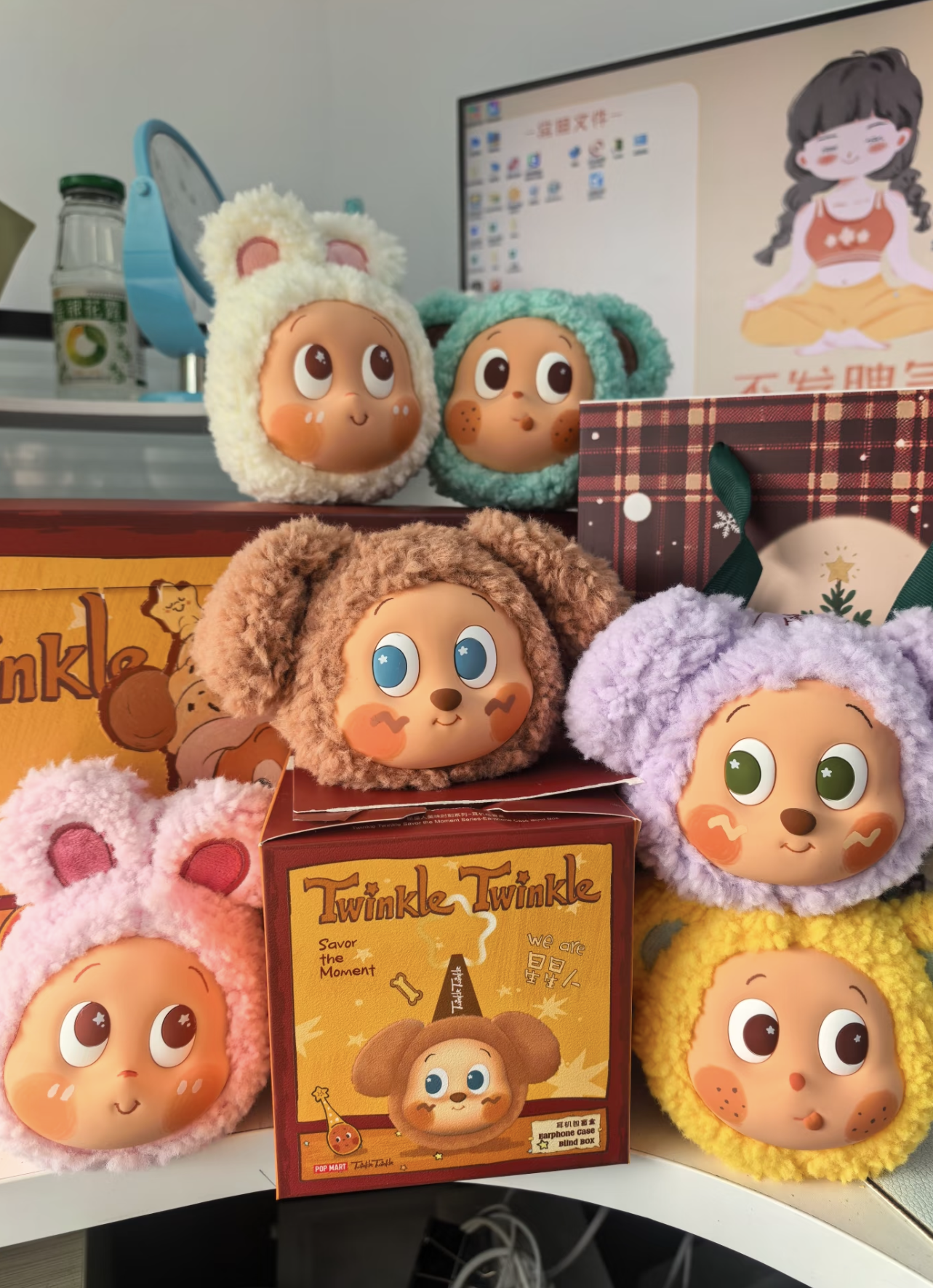 代購-泡泡瑪特 POP MART 星星人美味時刻系列 耳機包  盲盒 單個盲盒/一中盒（共六款，不重複）