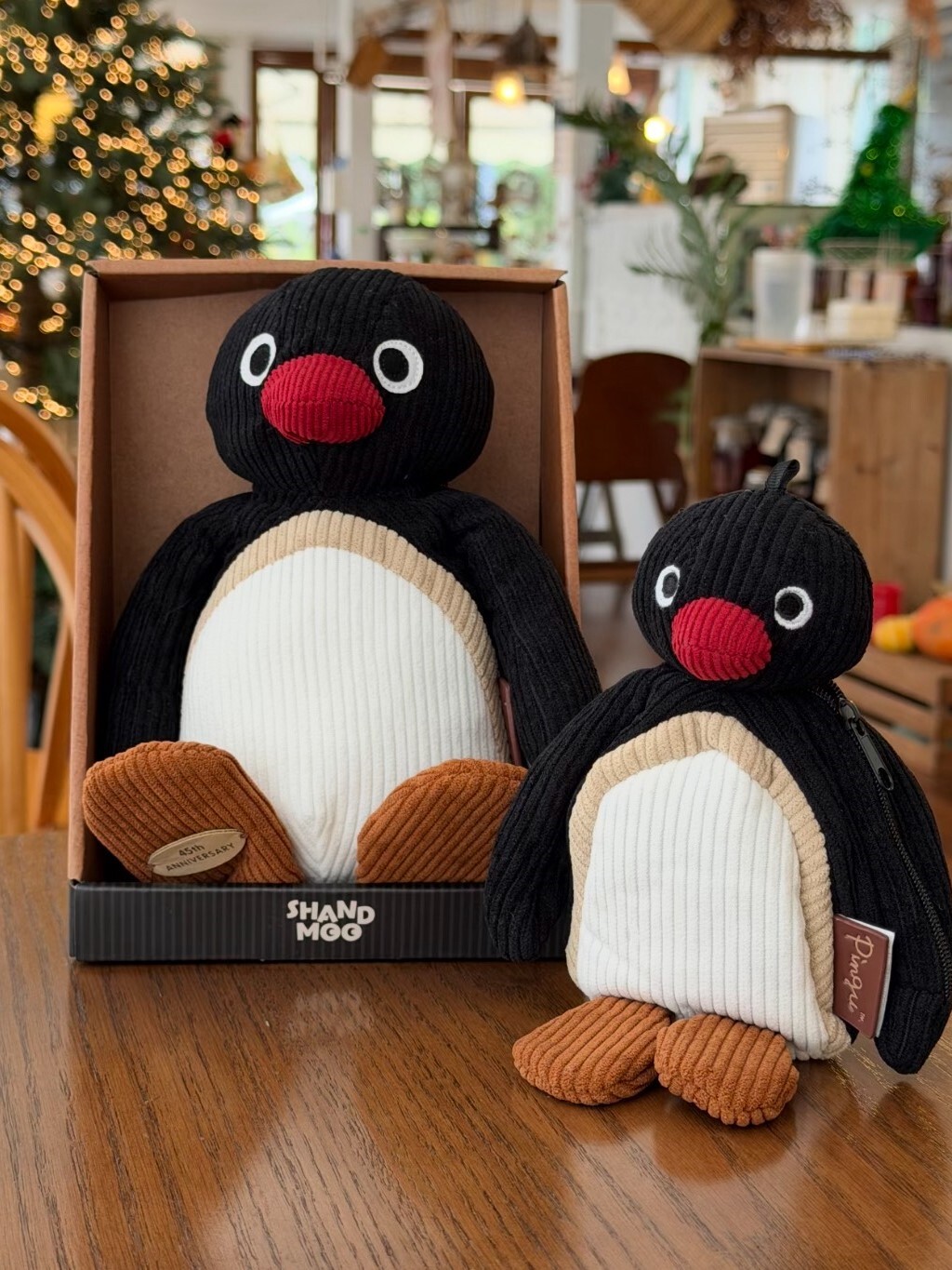 PINGU Penguin Family 45TH Corduroy Doll Retro Series
