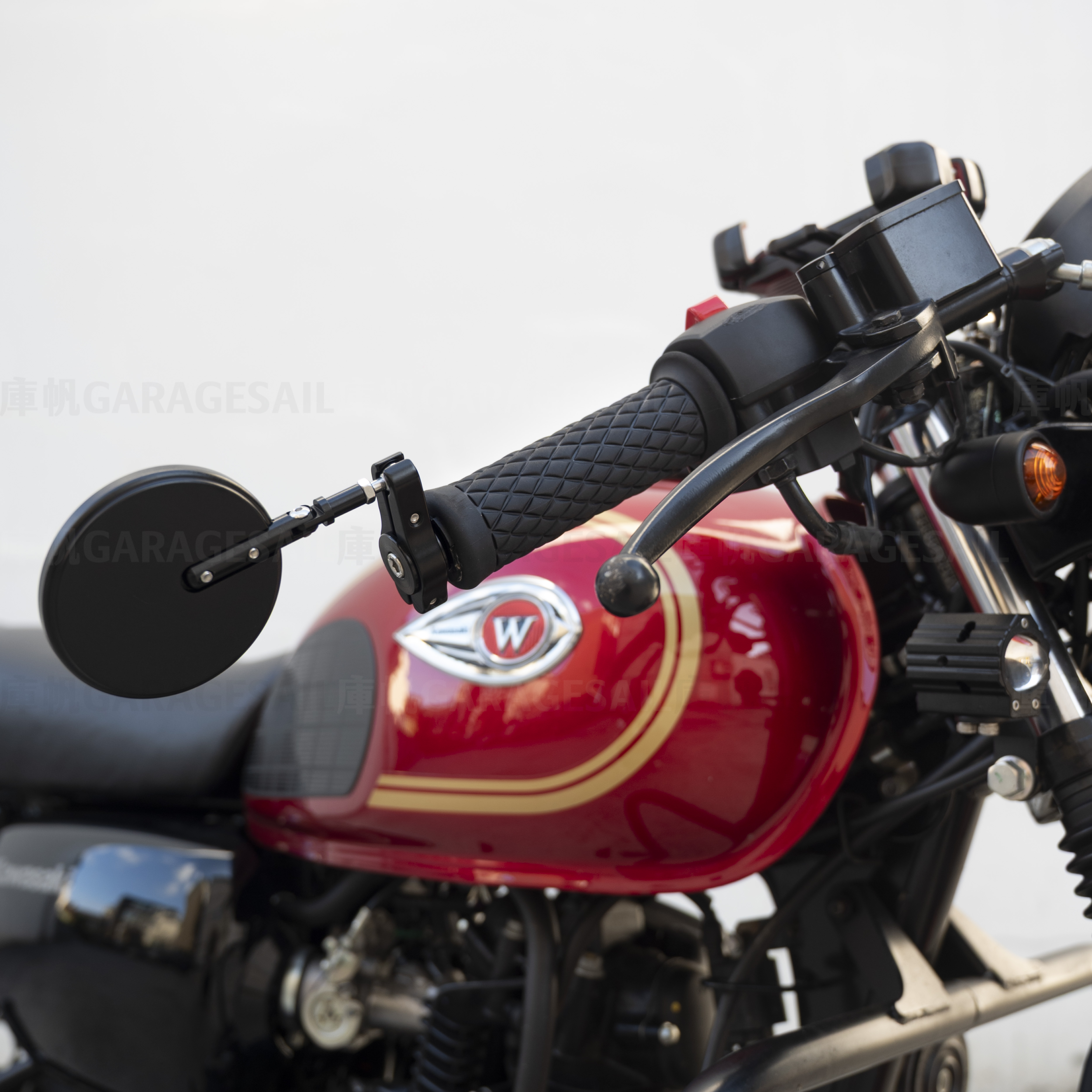 把手端 後照鏡 可折 圓形 C3