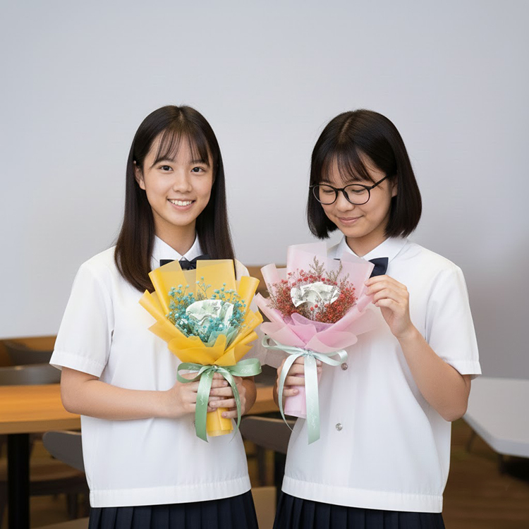 單朵玫瑰3張6張鈔票花束,有錢花束,Red single rose bouquet of 3 and 6 banknotes, money bouquet