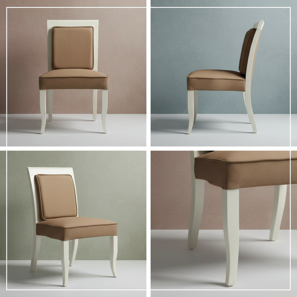 法式古典實木餐椅 輕奢絨布靠背椅 飯店級舒適