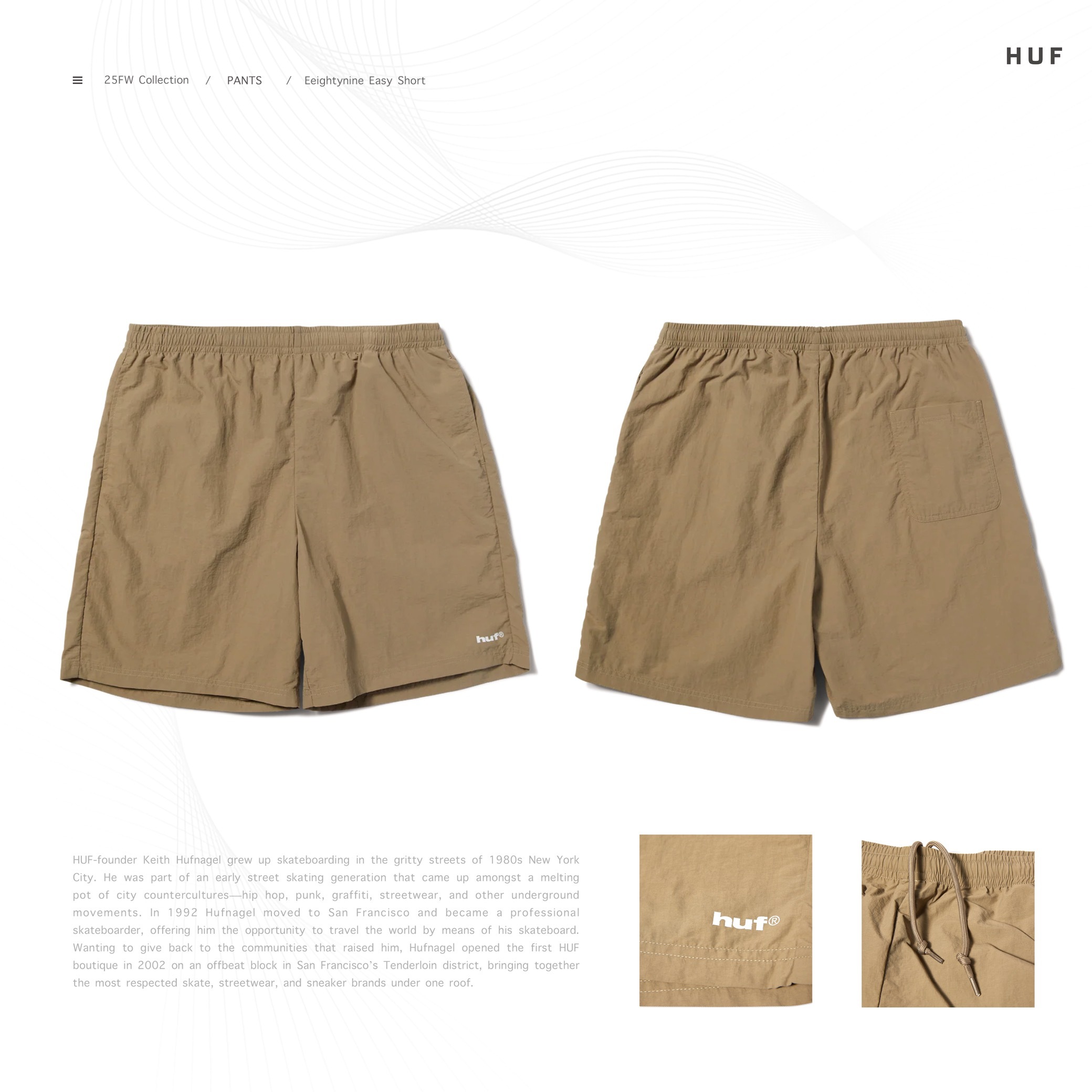 HUF® - EIGHTYNINE EASY SHORT