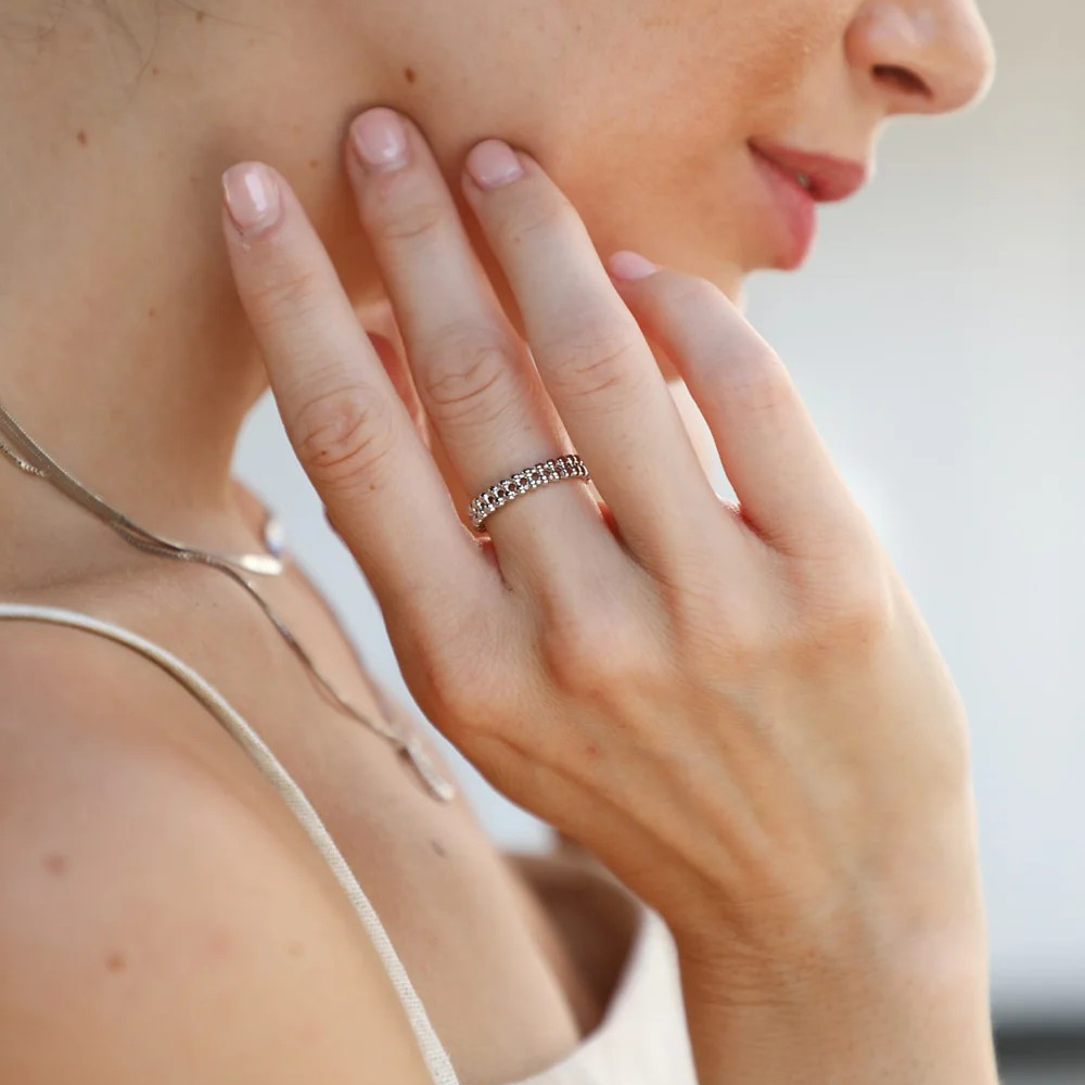 1WK0708-440 WAEKURA Florine Ring Palladium (A-LX-E)