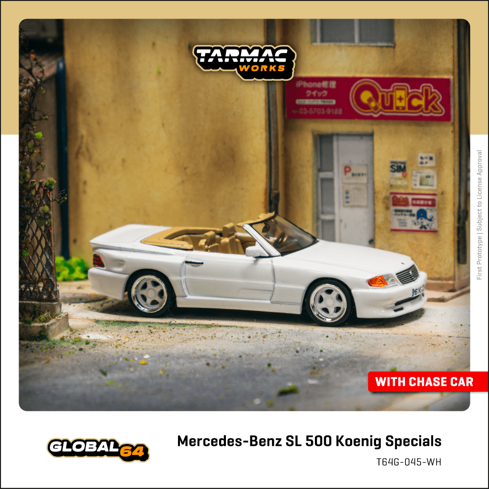 Tarmac Works 1/64 Mercedes-Benz SL 500 Koenig Specials 白色