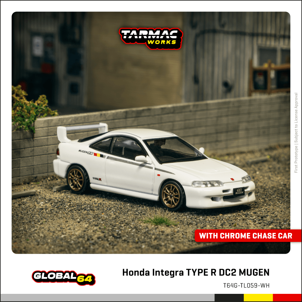 Tarmac Works 1/64 Honda Integra TYPE R DC2 MUGEN 冠軍白