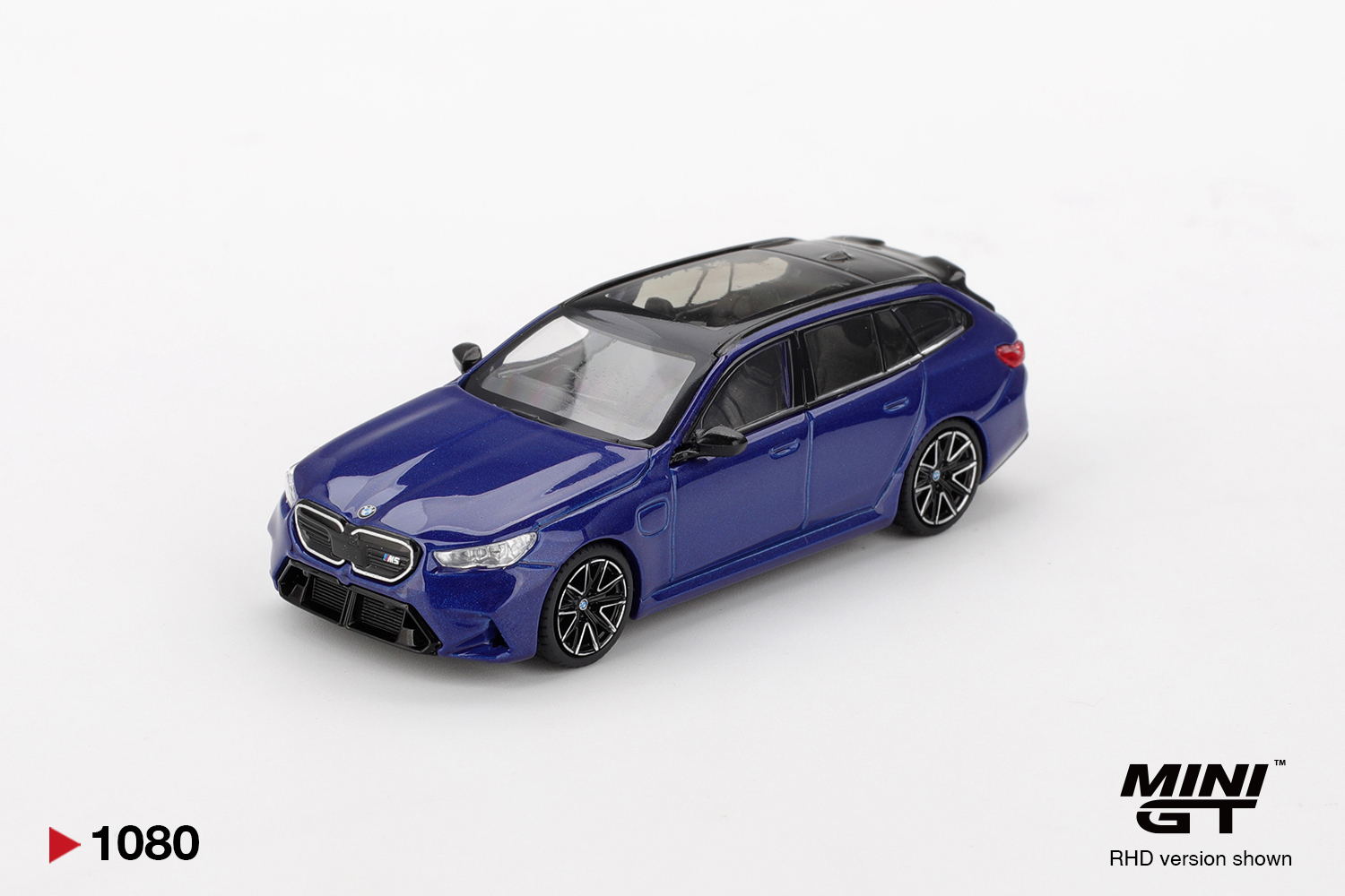 MINI GT #1080 BMW M5 Touring (G99) Marina Bay Blue 金屬藍（右軚版）模型車
