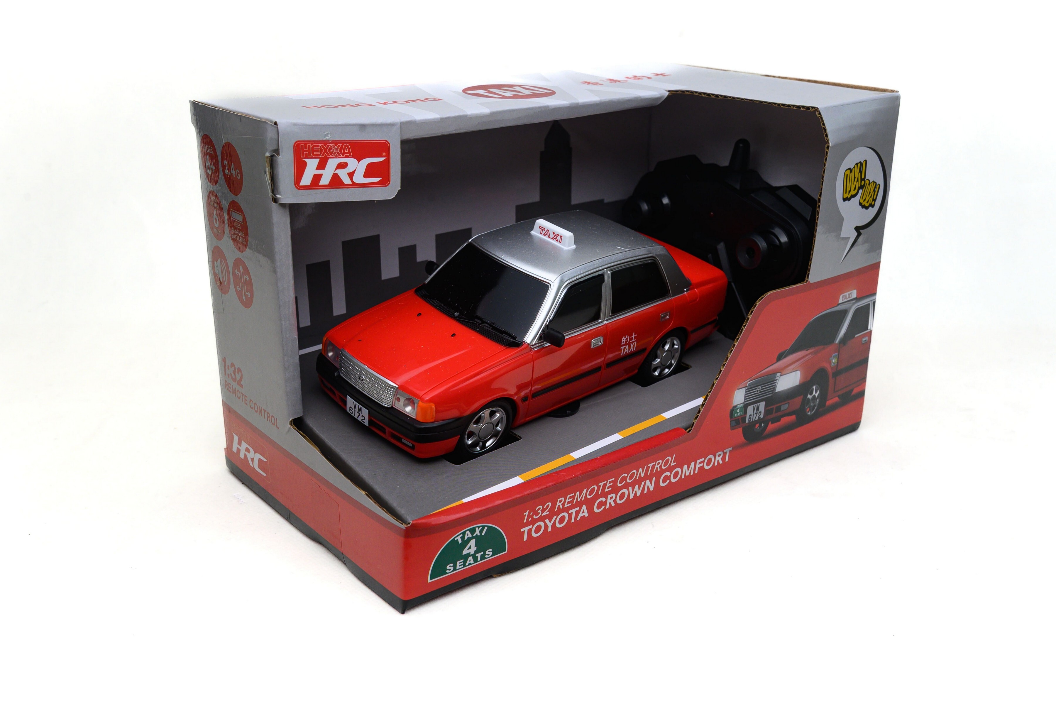 TINY x HRC 1/32 遙控模型車－香港市區的士（可發聲&發光）
