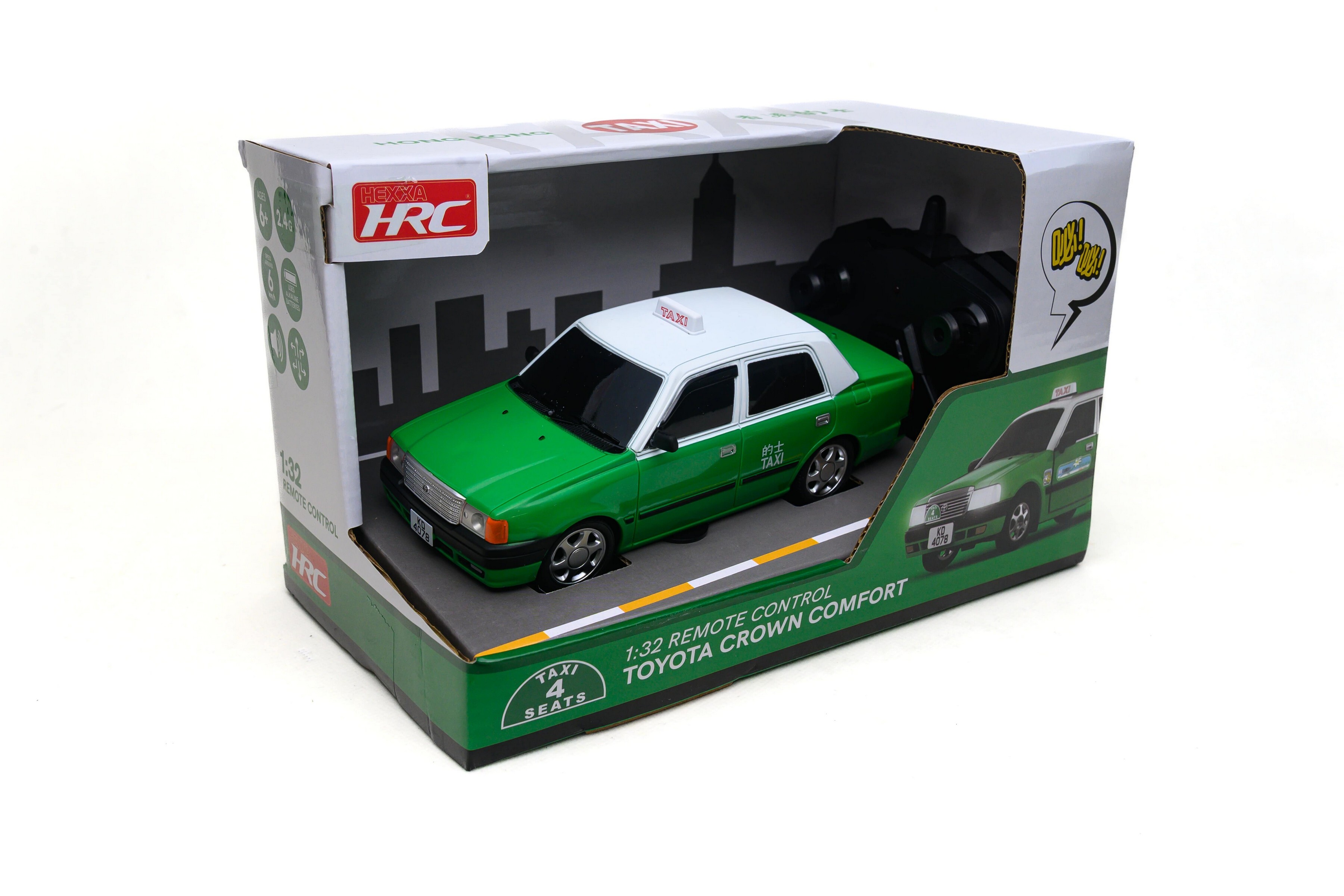 TINY x HRC 1/32 遙控模型車－香港新界的士（可發聲&發光）