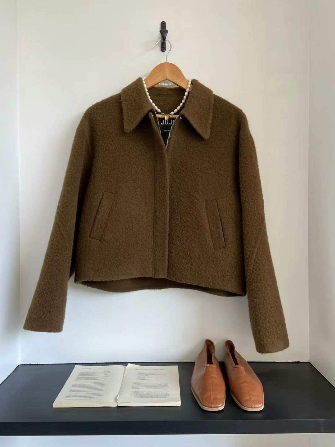 JU5404 反領混動物毛外套 *特價*