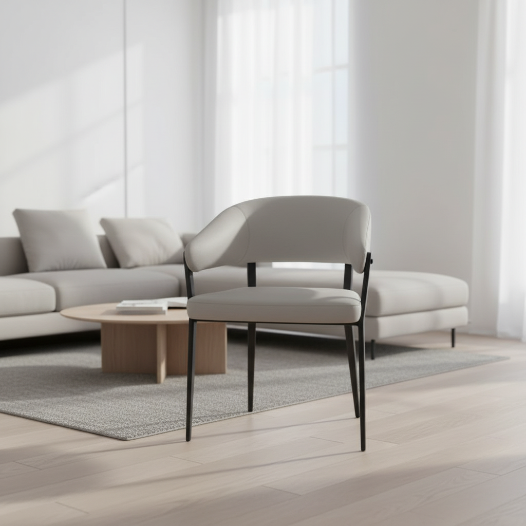 輕奢極簡設計感餐椅