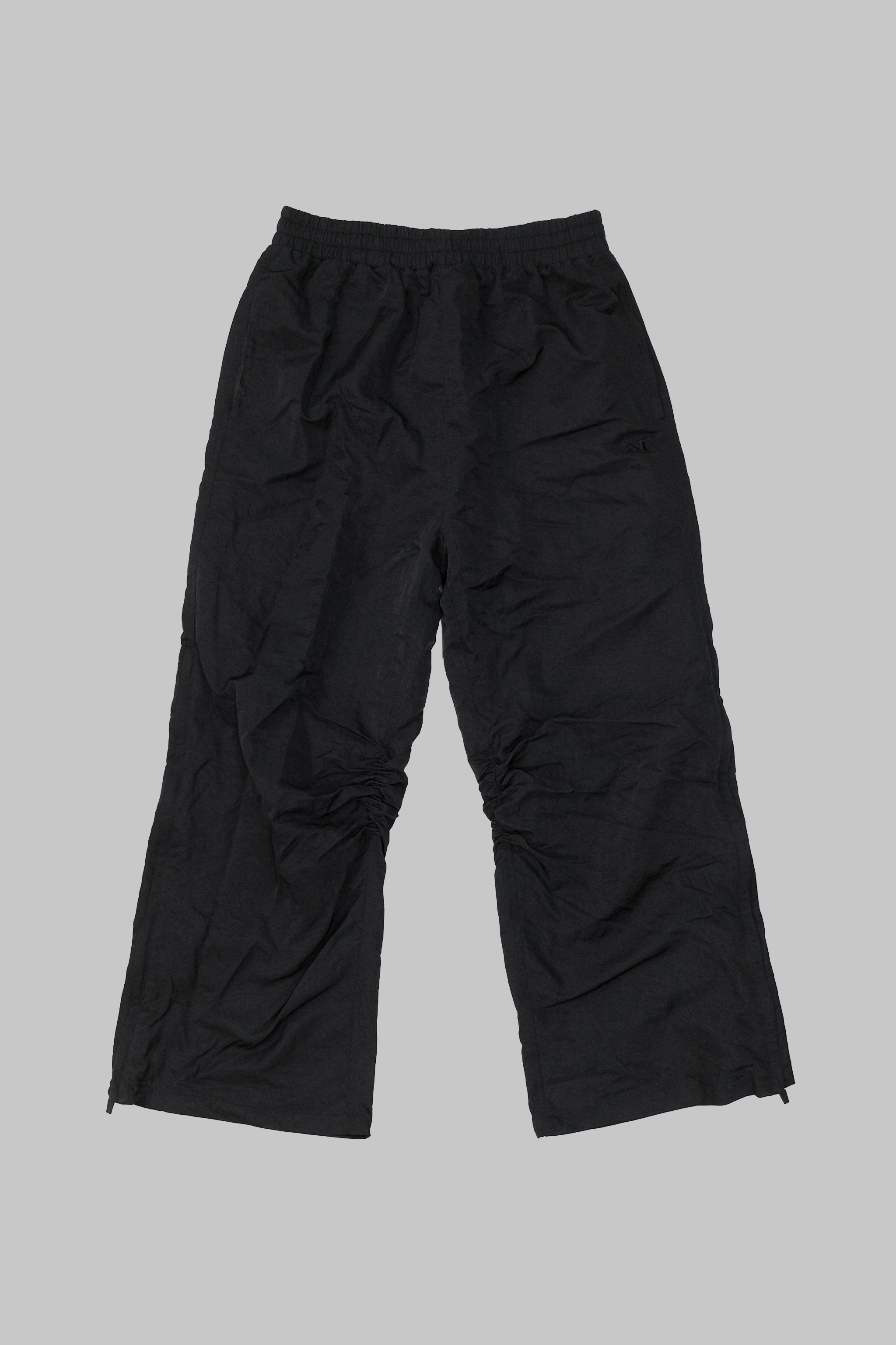 Anonymous Talking｜F25-P01 - Nylon Track Pants (Black)