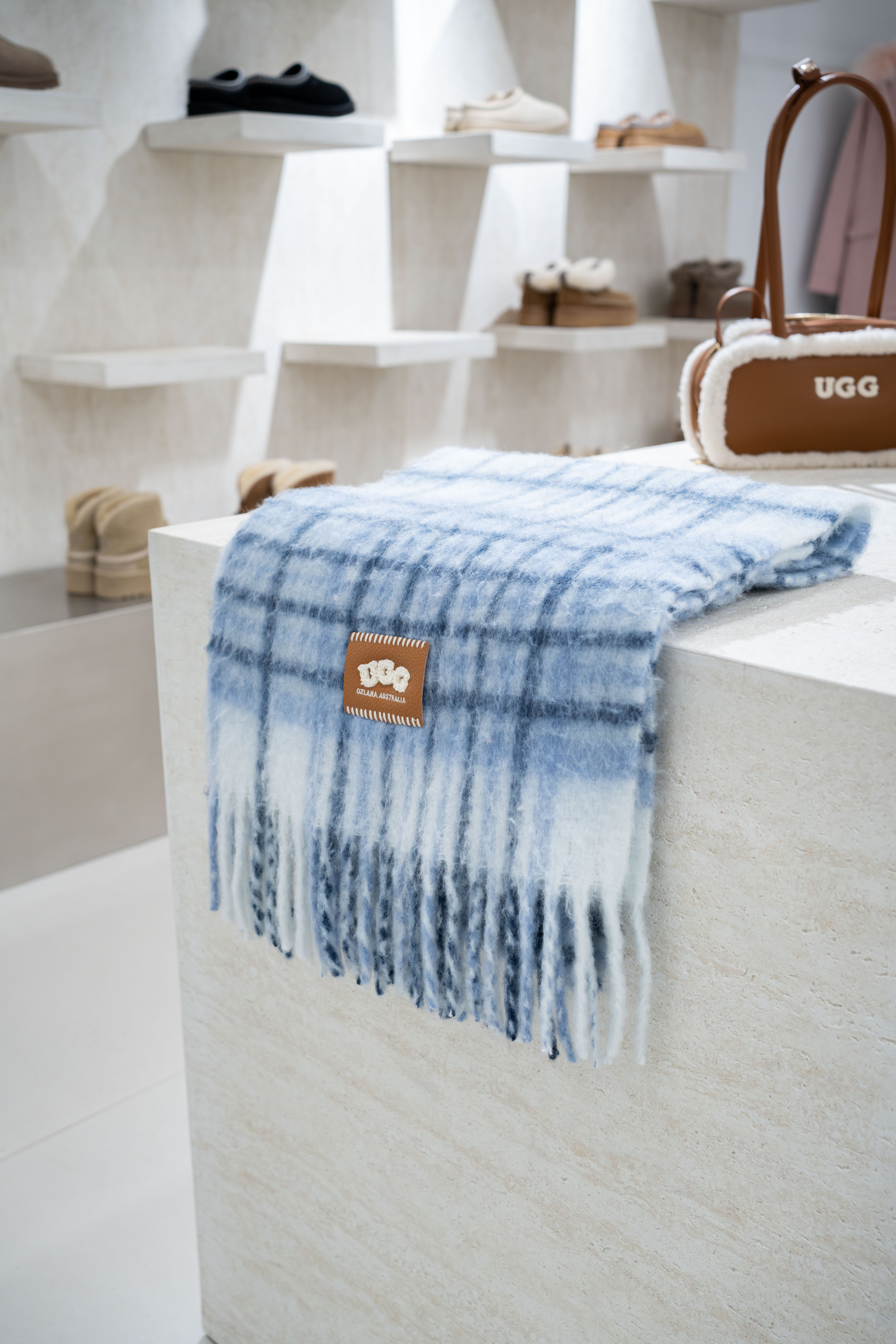 【2色入】UGG Ozlana Multicolor Scarf 拼色頸巾