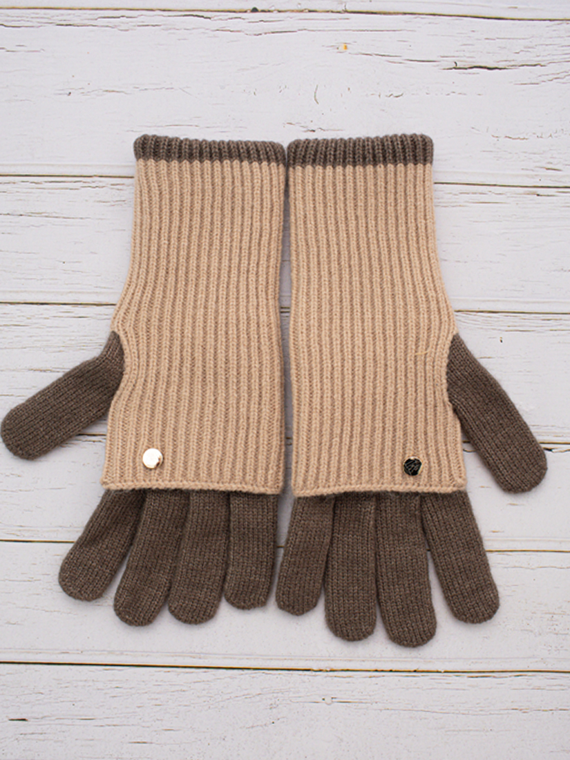 雙層毛線手套(可使用智慧型手機)