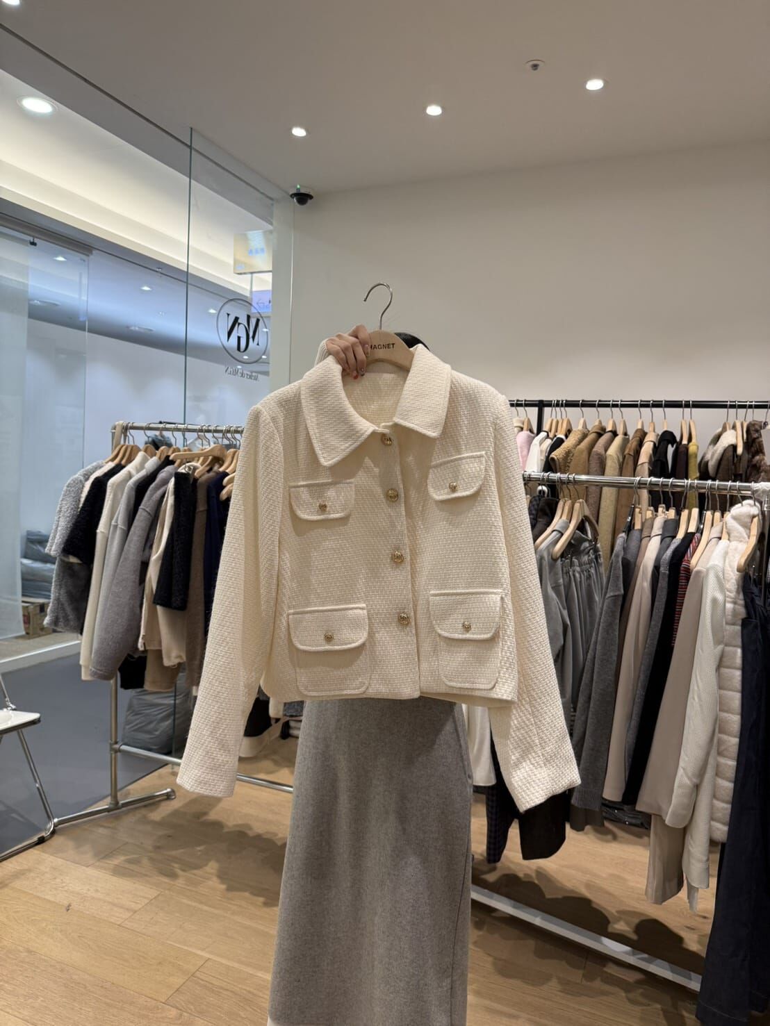 MN4903 小香口袋反領外套 *特價* (優惠碼同充值購物金不適用)