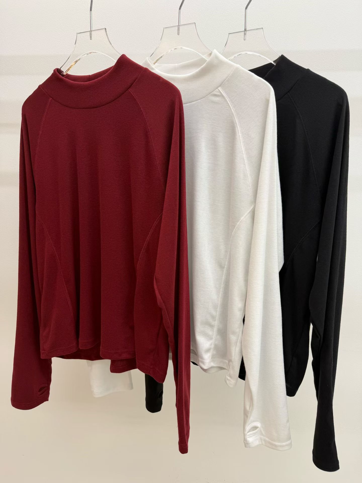 淨色高領長袖衫 GARMENTS-067T