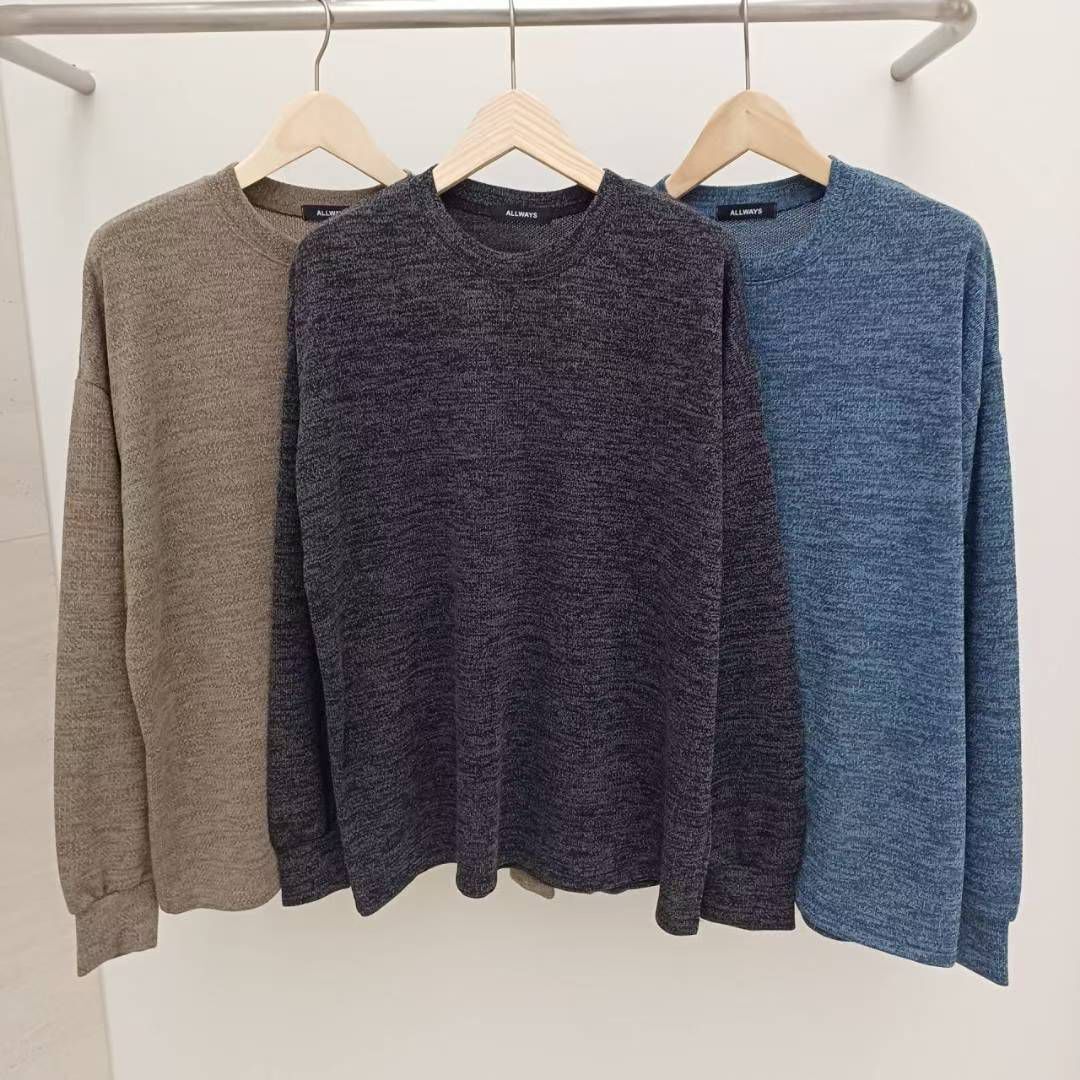 淨色針織長袖衫 ALLWAYS-047T