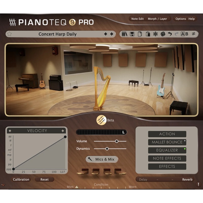 Modartt Pianoteq Harps｜物理建模豎琴音源