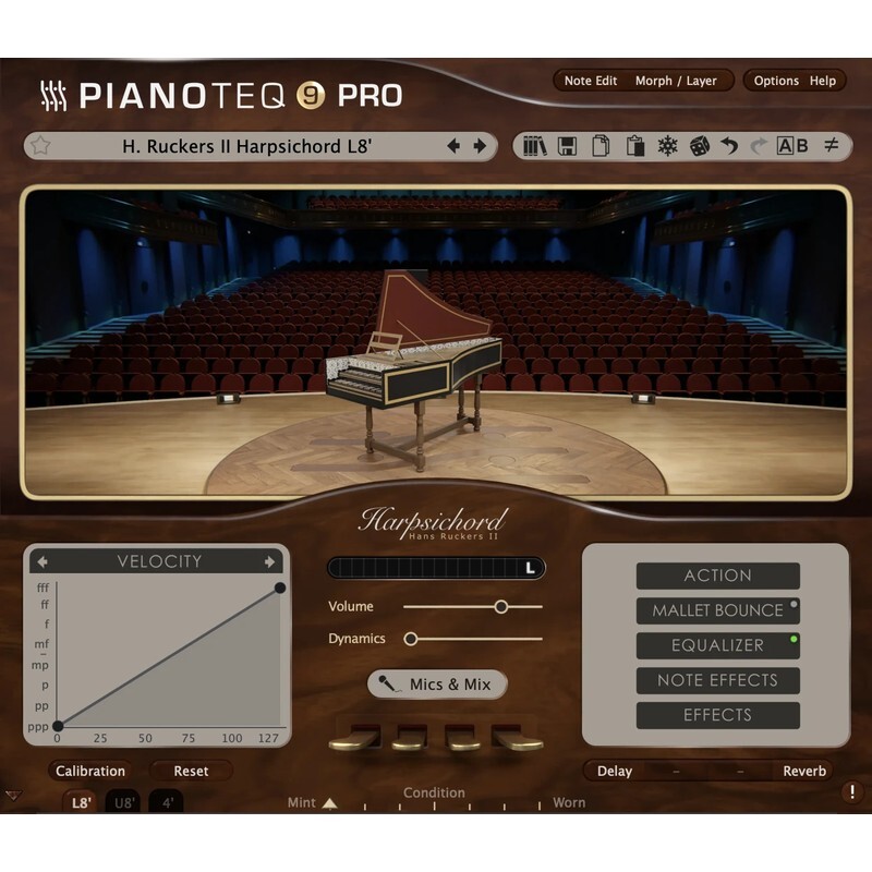 Modartt Pianoteq Harpsichord｜大鍵琴音源軟體
