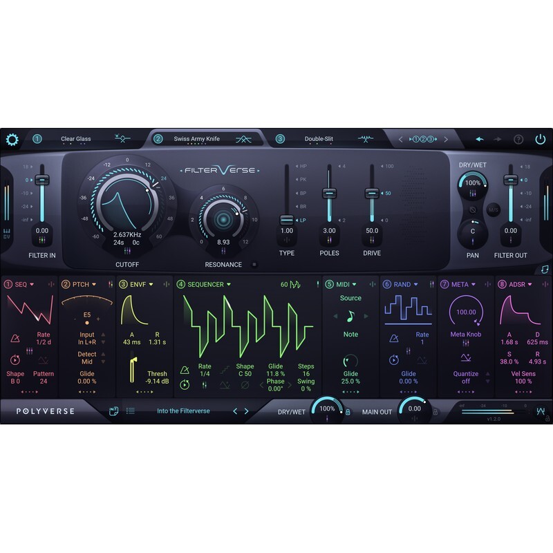 Polyverse Filterverse｜音訊濾波效果插件