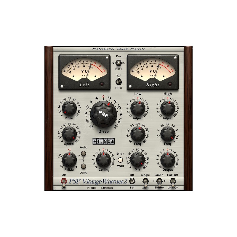 PSP Vintage Warmer 2｜飽和壓縮效果插件