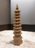 1230pa01-開運-桃木九層塔擺件 (可經師傅開光)（A1）