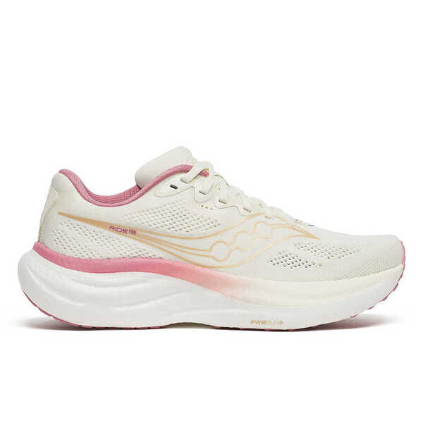 Saucony 索康尼 Ride 19 SA11055-142 女 慢跑鞋 跑鞋 路跑 香草白/粉 緩衝 避震