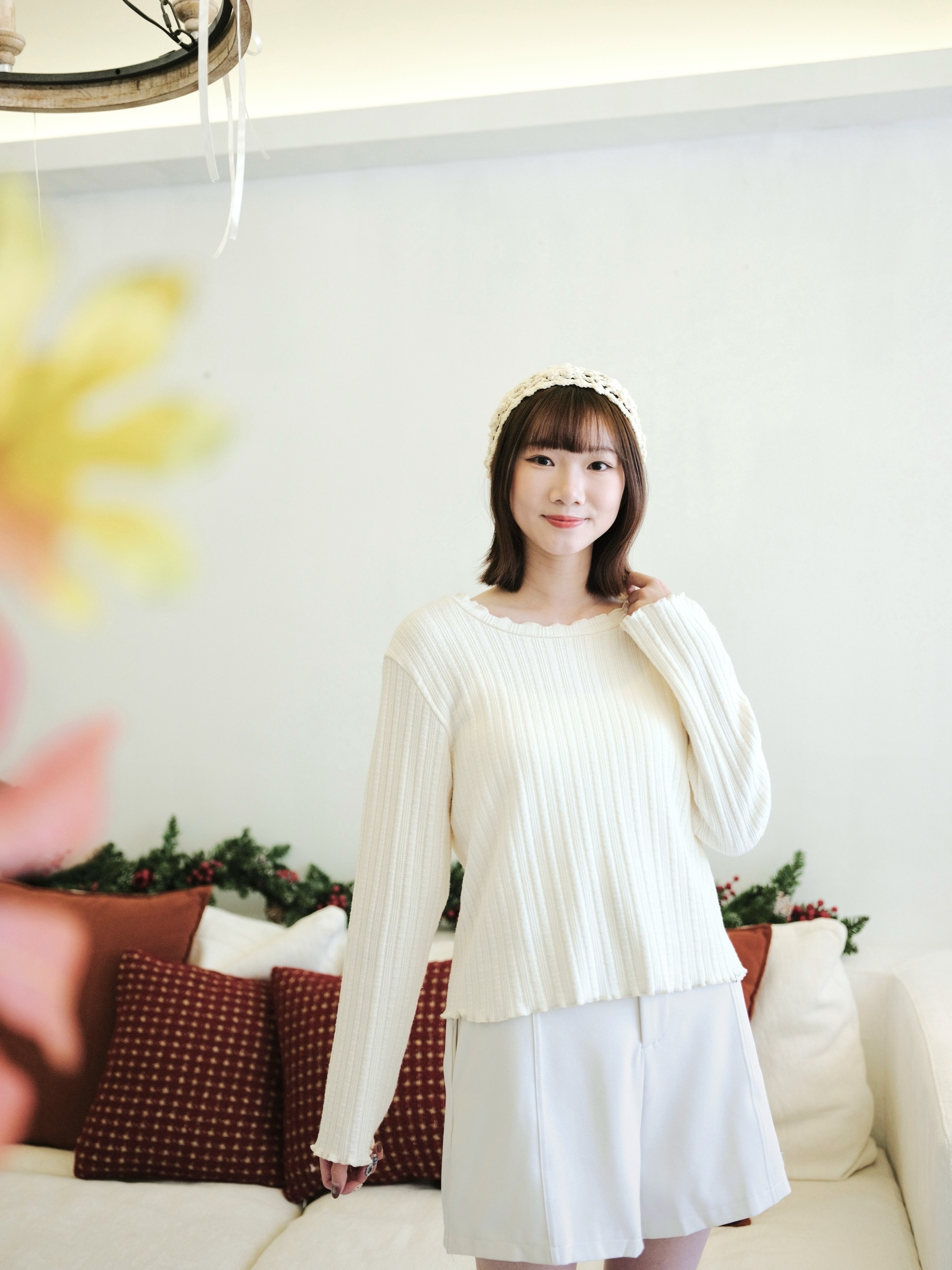 三色 / 軟糯針織麻花長袖上衣 / Soft-Touch Ribbed Long Sleeve Top