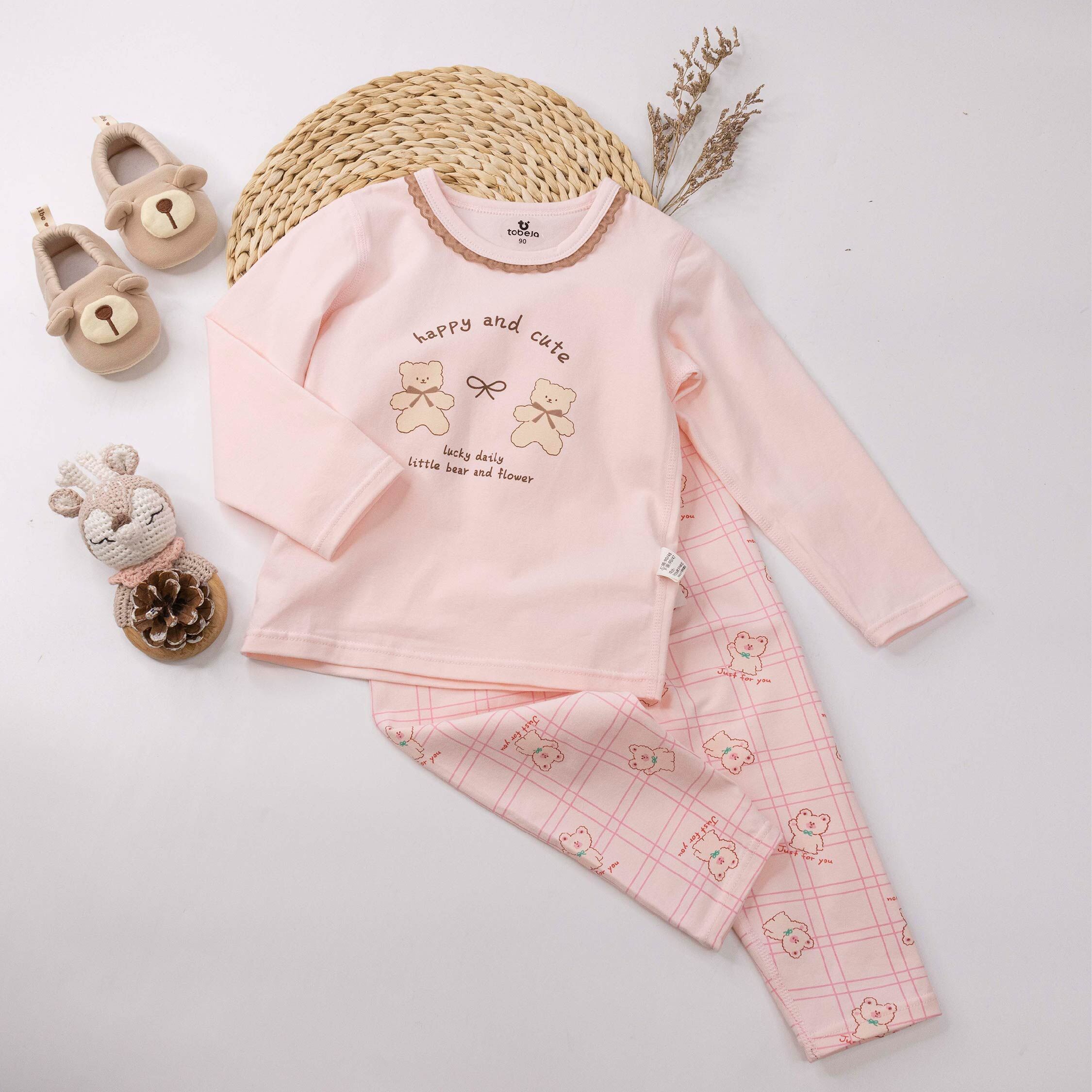 【JL5507】可愛熊熊雙胞胎睡衣套裝