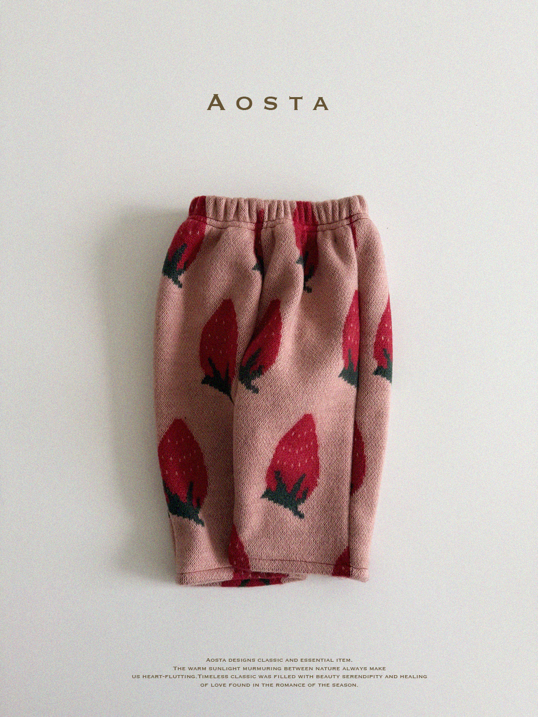 AOSTA草莓小日子長褲