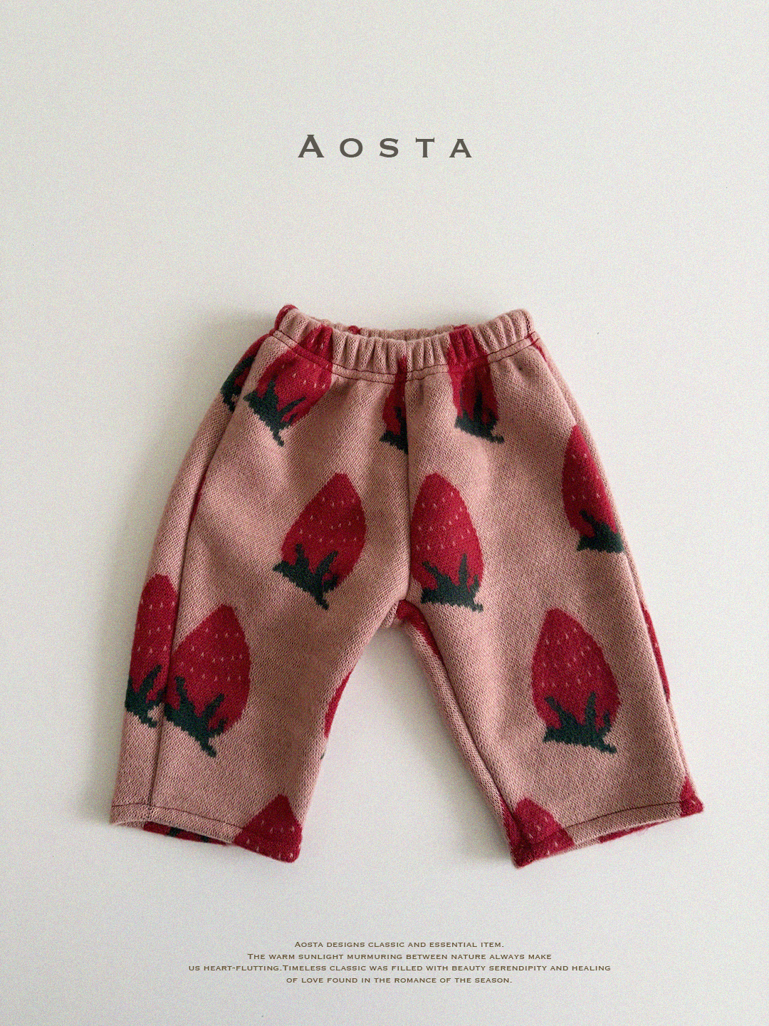 AOSTA草莓小日子長褲